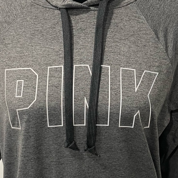 VS PINK Charcoal Performance Hoodie - Picture 3 of 9